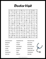 Doctor Visit Word Search Thumbnail