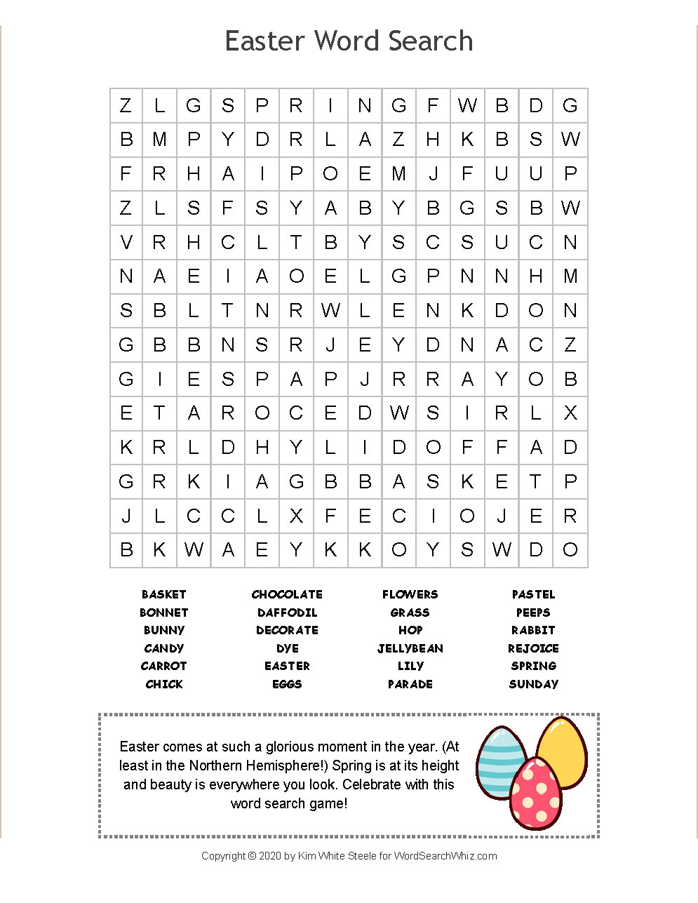 Easter Word Search