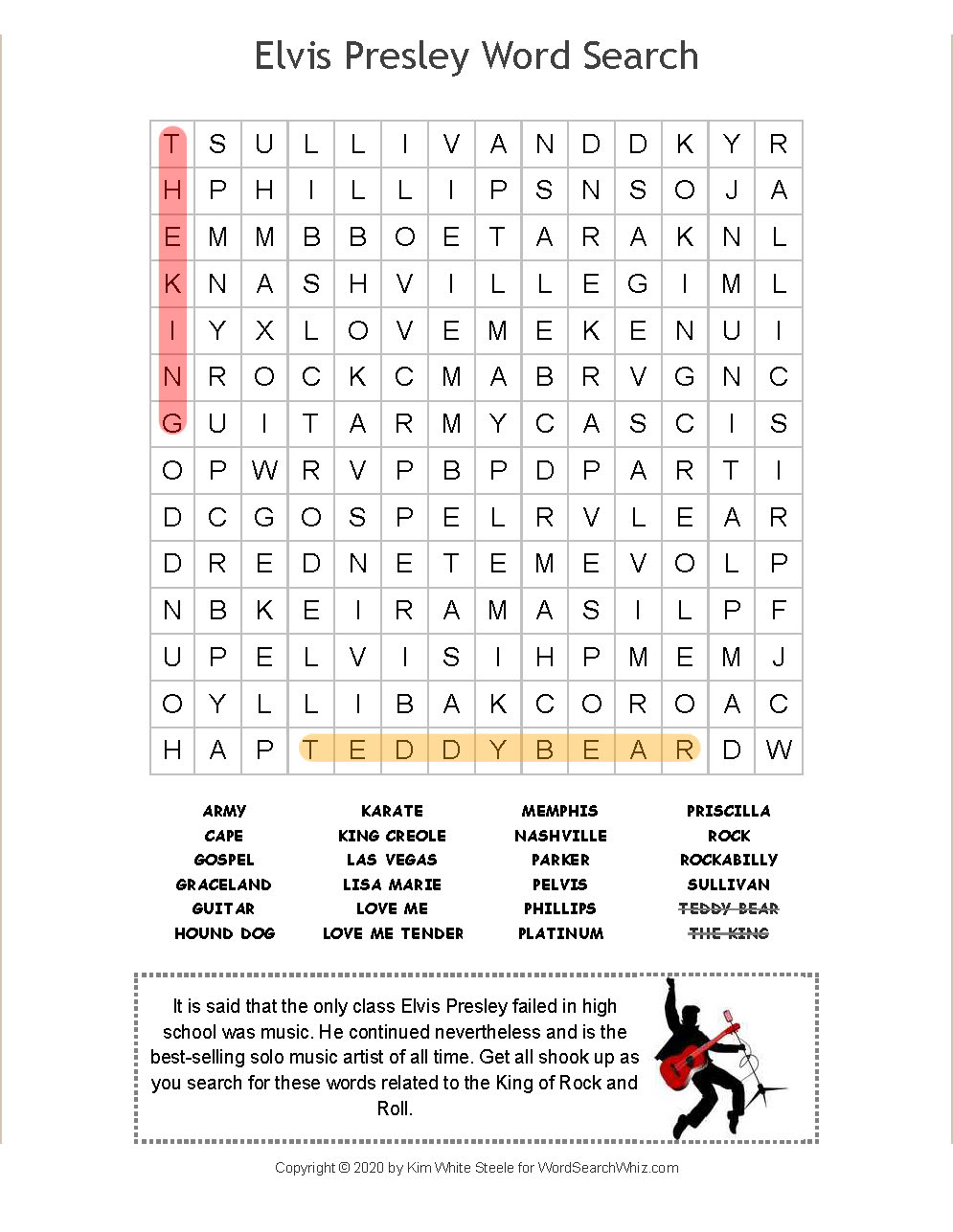 elvis-presley-word-search