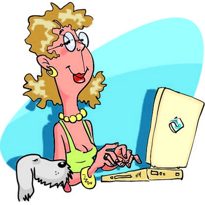 Woman at Computer